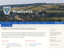Tablet Screenshot of hradcovice.cz